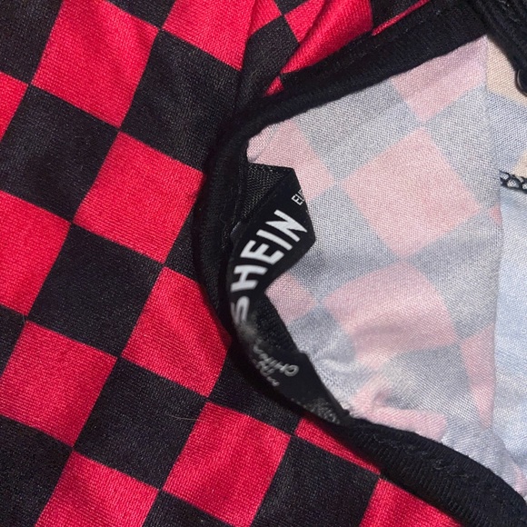 🔴 Colorful checker cami crop top small women SHEIN  consignment - Picture 7 of 7